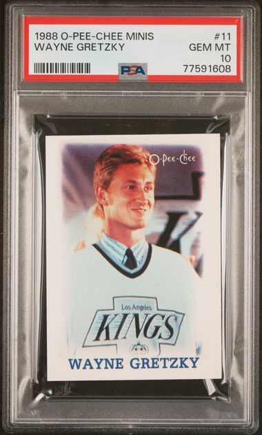 1988-89 O-Pee-Chee Minis #11 Wayne Gretzky PSA 10