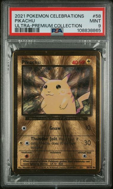 2021 Pokemon Celebrations Ultra-Premium Collection #58 Pikachu PSA 9