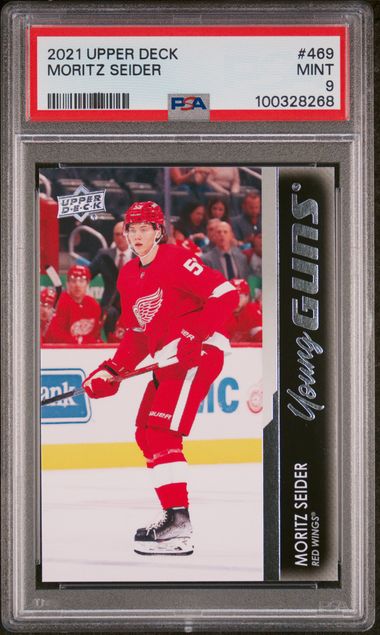 2021-22 Upper Deck #469 Moritz Seider PSA 9 (Rookie)