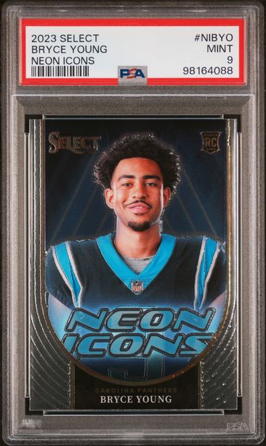 2023 Panini Select Neon Icons #NIBYO Bryce Young PSA 9 (Rookie)