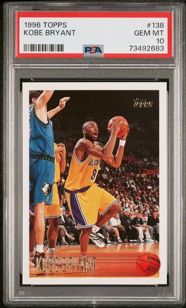 1996-97 Topps #138 Kobe Bryant PSA 10 (Rookie)