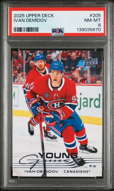 2025-26 Upper Deck #205 Ivan Demidov PSA 8 (Rookie)