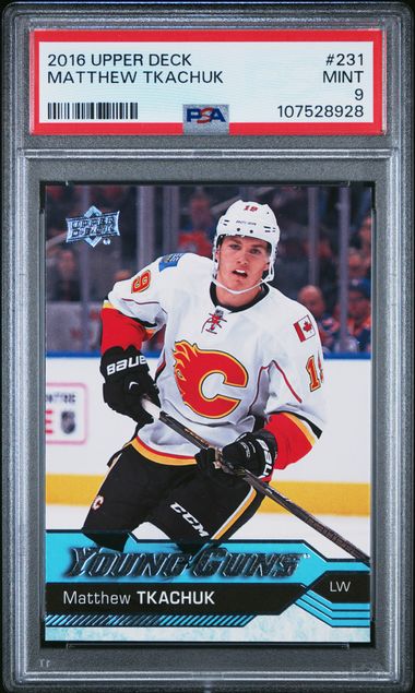2016-17 Upper Deck #231 Matthew Tkachuk PSA 9 (Rookie) | Eastridge Sports Cards