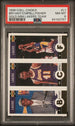 1996-97 Collector's Choice Lakers Team Mini Gold #L1 Kobe Bryant/Elden Campbell/Derek Fisher PSA 8 (Rookie)