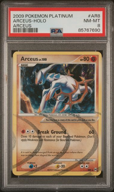 2009 Pokemon Arceus #AR8 Arceus- Holo PSA 8