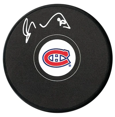 Juraj Slafkovsky Autographed Montreal Canadiens Puck (COJO Sports)