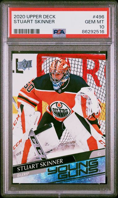 2020-21 Upper Deck #496 Stuart Skinner PSA 10 (Rookie)