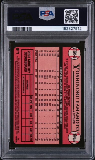 2024 Topps Silver Pack #26 Yoshinobu Yamamoto PSA 10 (Rookie)