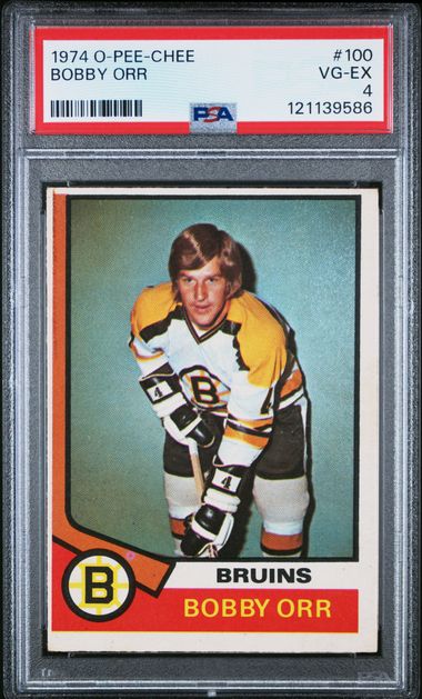 1974-75 O-Pee-Chee #100 Bobby Orr PSA 4