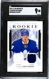 2016-17 UD Artifacts Materials #I Auston Matthews #56/399 SGC 9 (Rookie)