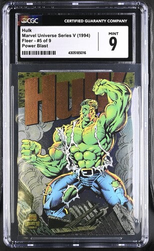 1994 Marvel Universe Series V Power Blast #5 Hulk CGC 9