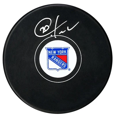 Chris Kreider Autographed New York Rangers Puck (COJO Sports)