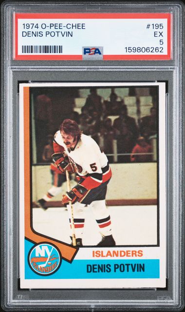 1974-75 O-Pee-Chee #195 Denis Potvin PSA 5 (Rookie)