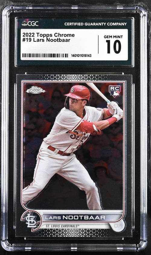 2022 Topps Chrome #19 Lars Nootbaar CGC 10 (Rookie)