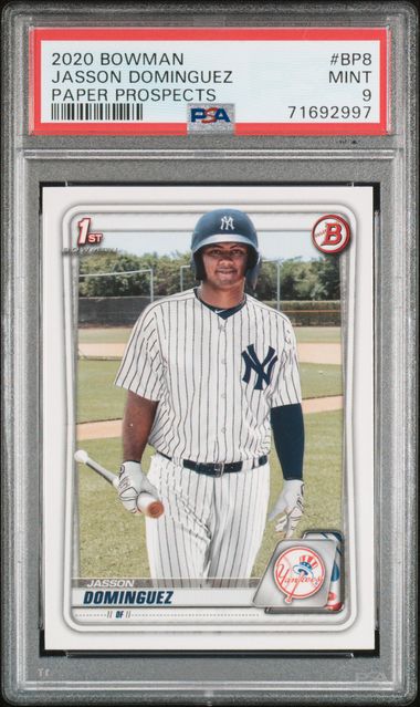 2020 Bowman Paper Prospects #BP8 Jasson Dominguez PSA 9