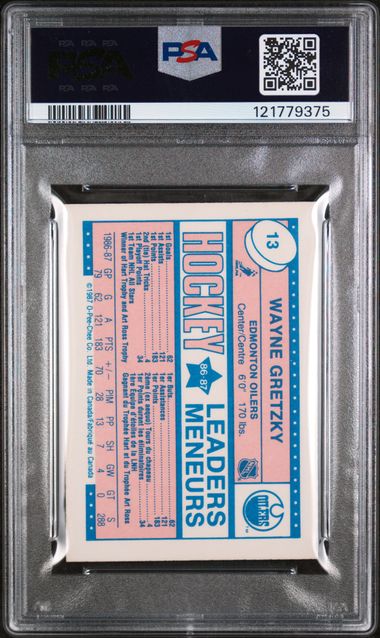 1987-88 O-Pee-Chee Minis #13 Wayne Gretzky PSA 9
