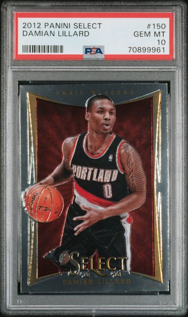 2012-13 Panini Select #150 Damian Lillard PSA 10 (Rookie)