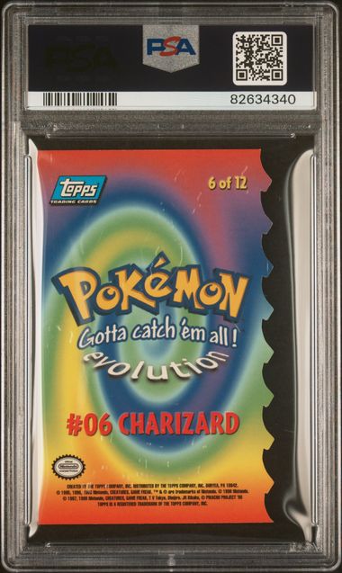 1999 Topps Pokemon The Movie #6 Charizard- Die-Cut PSA 9