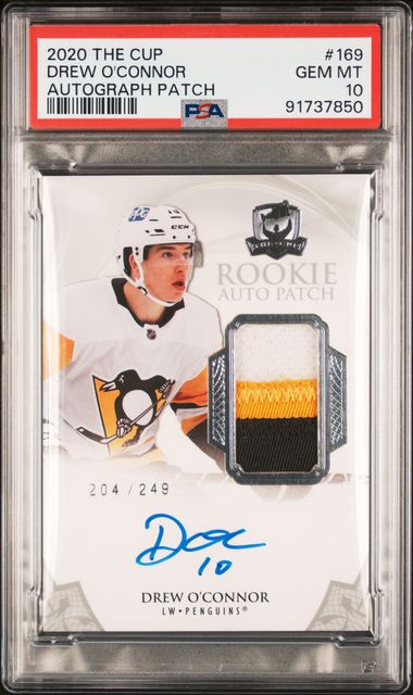 2020-21 Upper Deck The Cup #169 Drew O'Connor #204/249 PSA 10 (Rookie)