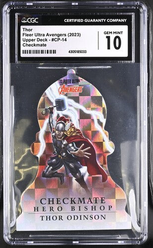 2023 Fleer Ultra Avengers Checkmate #CP-14 Thor CGC 10