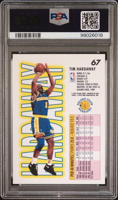 1993-94 Fleer #67 Tim Hardaway PSA 10