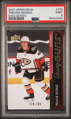 2021-22 Upper Deck Exclusives #232 Trevor Zegras #026/100 PSA 9 (Rookie) | Eastridge Sports Cards