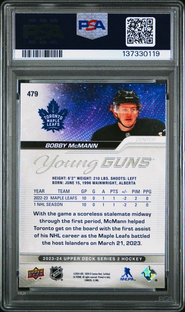 2023-24 Upper Deck Deluxe #729 Matt Savoie #158/250 PSA 8 (Rookie)