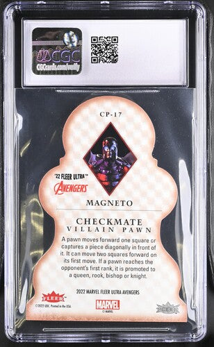 2023 Fleer Ultra Avengers Checkmate #CP-17 Magneto CGC 10