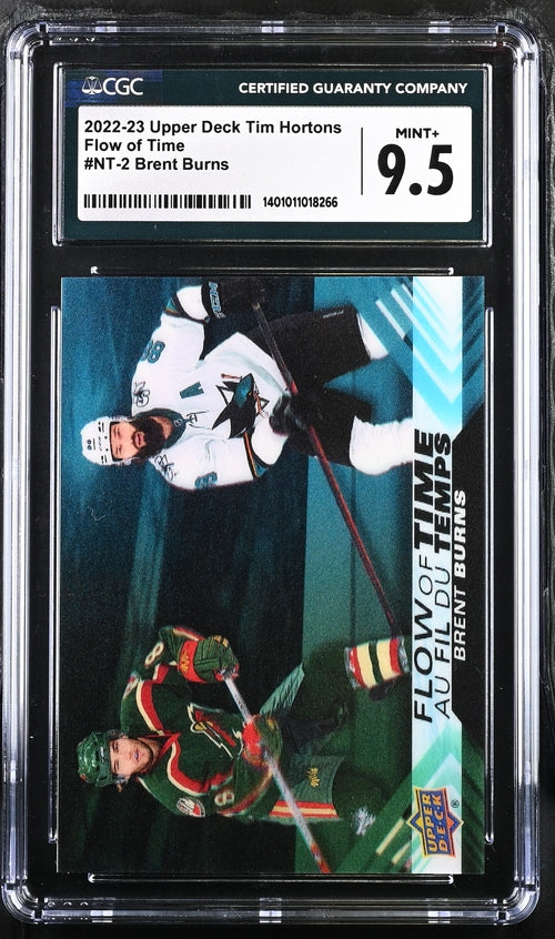 2022-23 Upper Deck Tim Hortons Flow of Time #NT-2 Brent Burns CGC 9.5