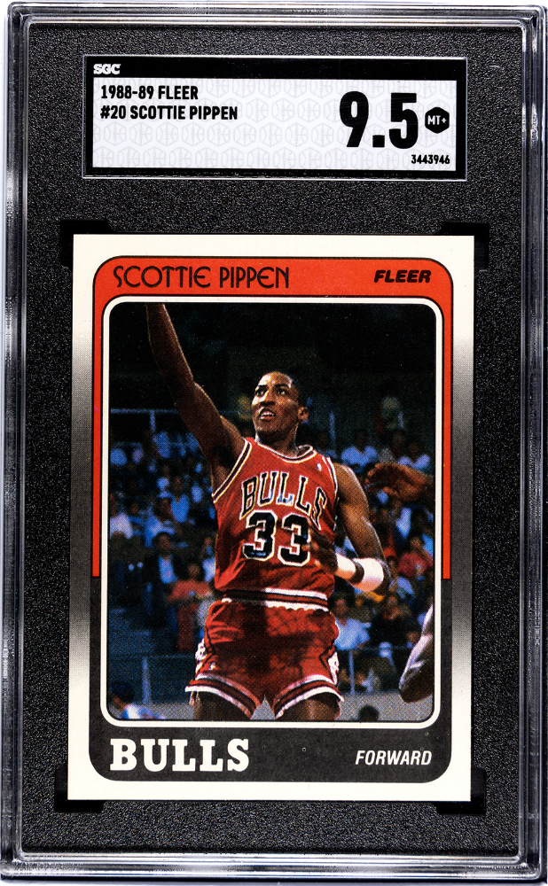 1988 Fleer #20 Scottie Pippen SGC 9.5 (Rookie)