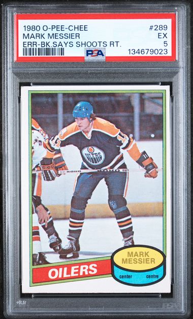 1980-81 O-Pee-Chee #289 Mark Messier PSA 5 (Rookie)