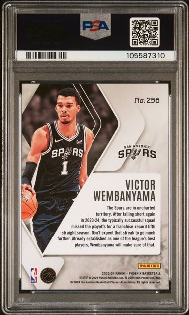2023-24 Phoenix Silver #256 Victor Wembanyama PSA 9 (Rookie) | Eastridge Sports Cards
