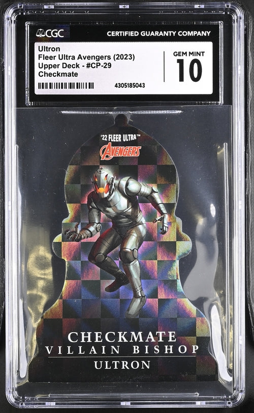 2023 Fleer Ultra Avengers Checkmate #CP-29 Ultron CGC 10