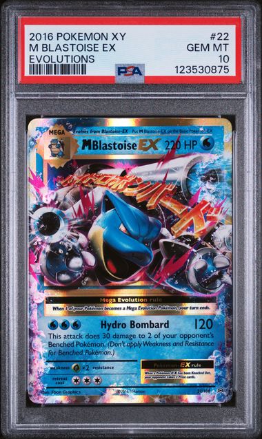 2016 Pokemon Evolutions #22 M Blastoise EX PSA 10