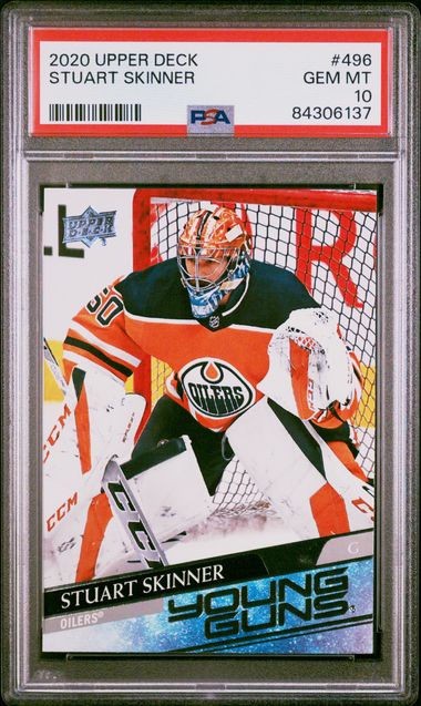 2020-21 Upper Deck #496 Stuart Skinner PSA 10 (Rookie)