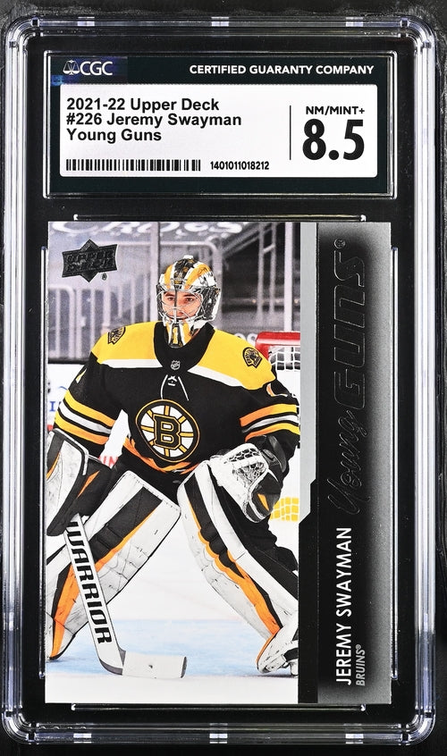 2021-22 Upper Deck #226 Jeremy Swayman CGC 8.5 (Rookie)