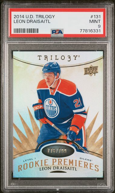 2014-15 Upper Deck Trilogy #131 Leon Draisaitl #776/799 PSA 9 (Rookie)
