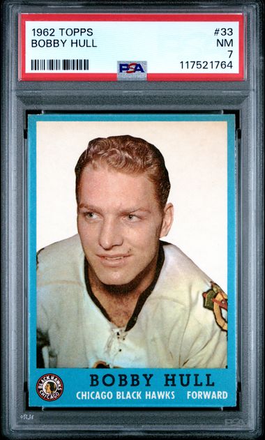 1962-63 Topps #33 Bobby Hull PSA 7