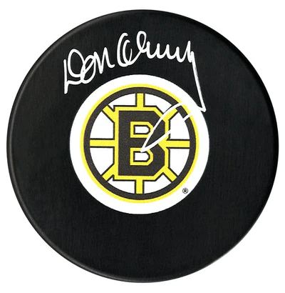 Don Cherry Autographed Boston Bruins Puck (COJO Sports)