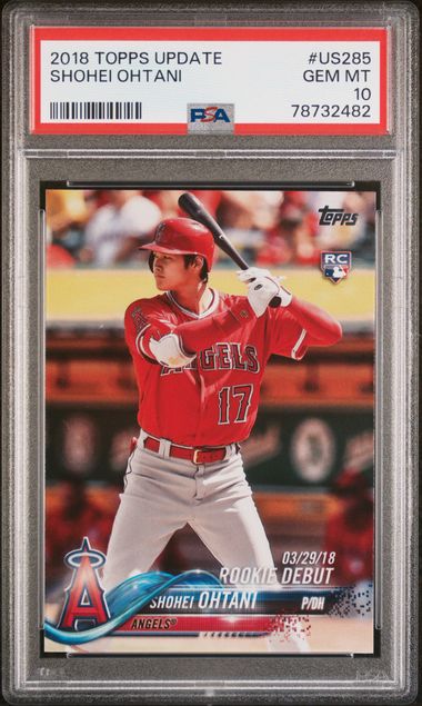 2018 Topps Update #US285 Shohei Ohtani PSA 10 (Rookie)