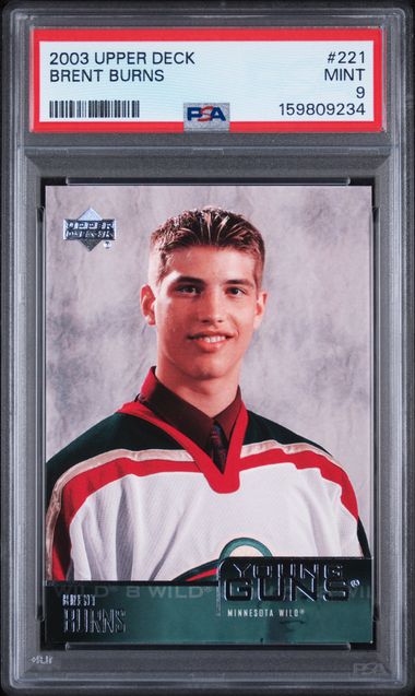 2003-04 Upper Deck #221 Brent Burns PSA 9 (Rookie)