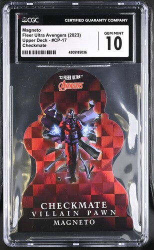 2023 Fleer Ultra Avengers Checkmate #CP-17 Magneto CGC 10