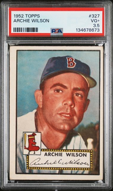 1952 Topps #327 Archie Wilson PSA 3.5
