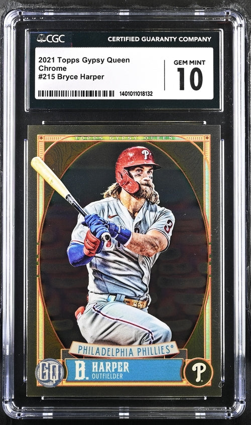 2021 Topps Gypsy Queen Chrome #215 Bryce Harper CGC 10