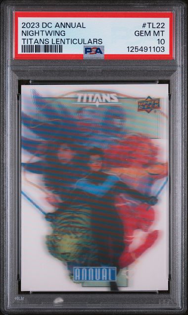 2023-24 DC Annual Titans Lenticulars #TL22 Nightwing PSA 10