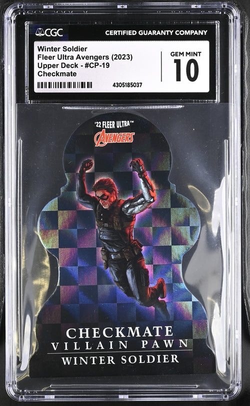 2023 Fleer Ultra Avengers Checkmate #CP-19 Winter Soldier CGC 10