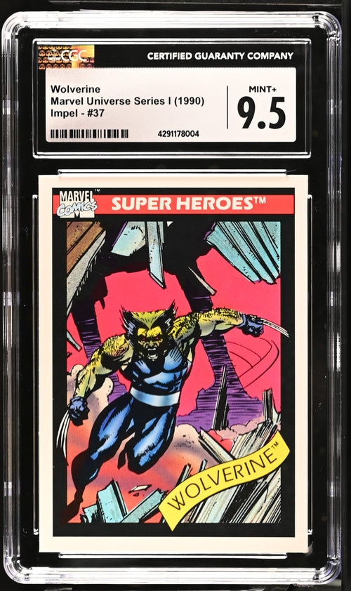 1990 Marvel Universe Series 1 #37 Wolverine CGC 9.5