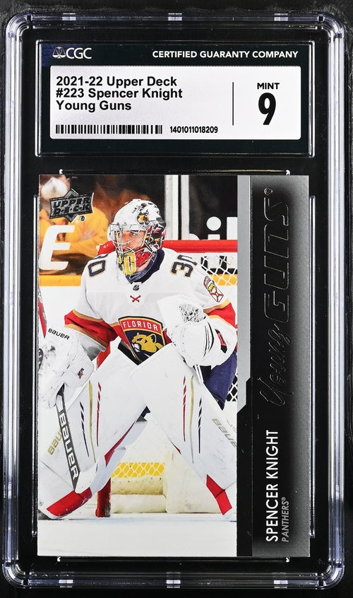 2021-22 Upper Deck #223 Spencer Knight CGC 9 (Rookie)