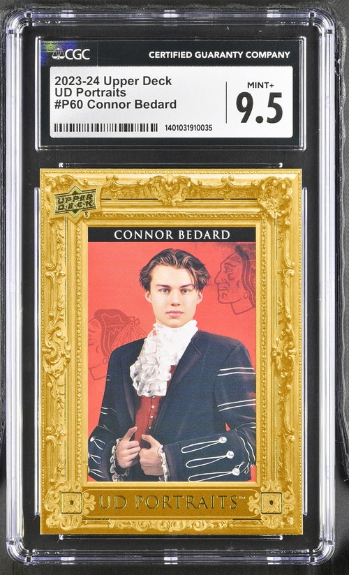 2023-24 Upper Deck UD Portraits #P60 Connor Bedard CGC 9.5 (Rookie)