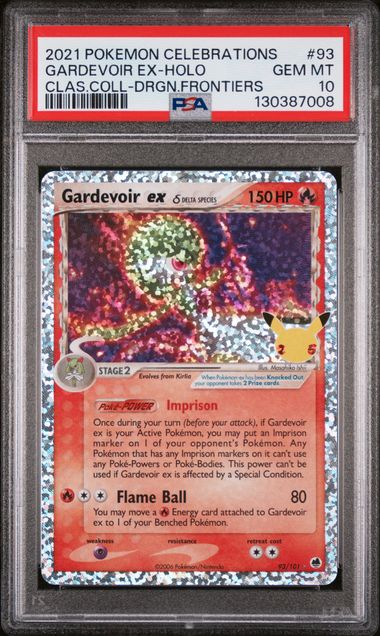2021 Pokemon Celebrations Classic Collection #93 Gardevoir EX - Holo PSA 10